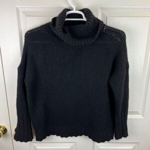 Naked Cashmere Turtleneck Pullover Sweater Black